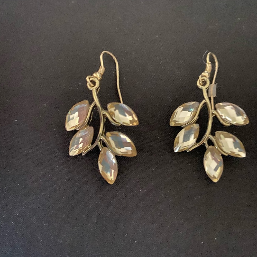 Gem vine earrings